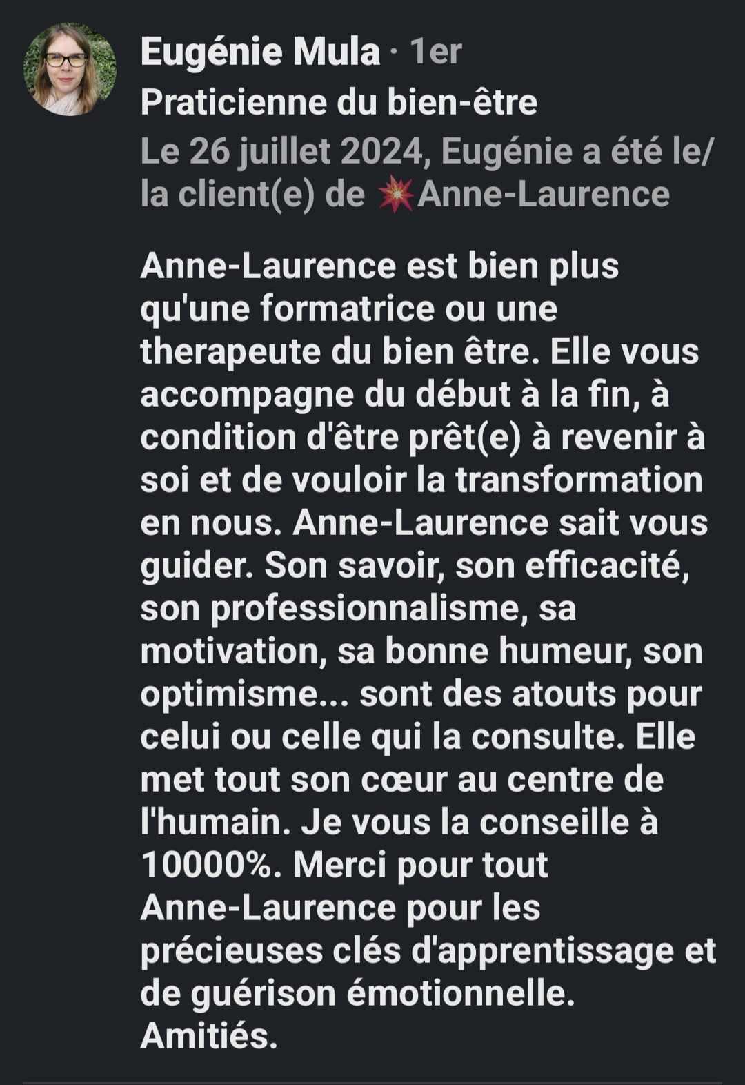 Eugenie mula praticienne bien etre